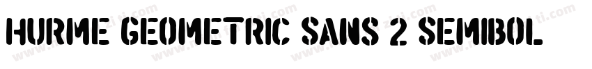 Hurme Geometric Sans 2 SemiBold字体转换